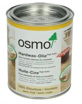 OSMO HARDWAX-OLIE SEMI-MAT 3065 0.75L