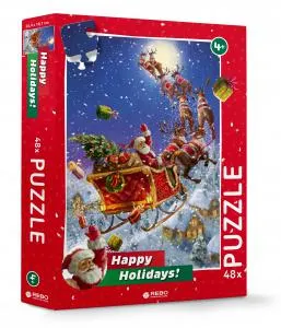 Rebo Productions Santa legpuzzel junior karton 48 stukjes