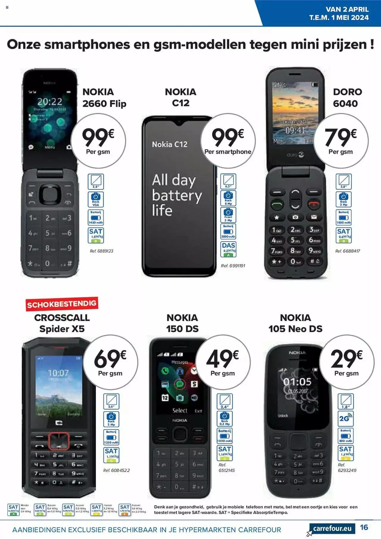 Carrefour Telecomcatalogus van 1 mei tot 31 december 2024 - folder pagina 16