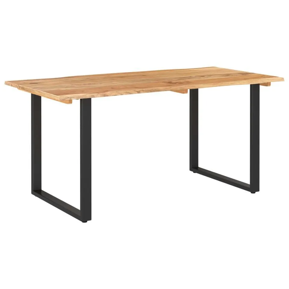 vidaXL Eettafel 154x80x76 cm massief acaciahout