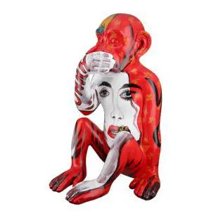 Sculptuur Monkey Street Art