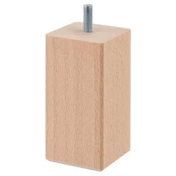 Duraline meubelpoot vierkant naturel eiken 5x5x10 cm