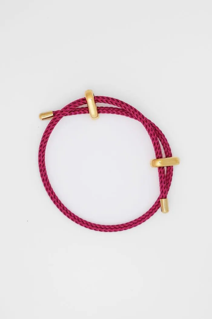 Armband gevlochten stainless steel