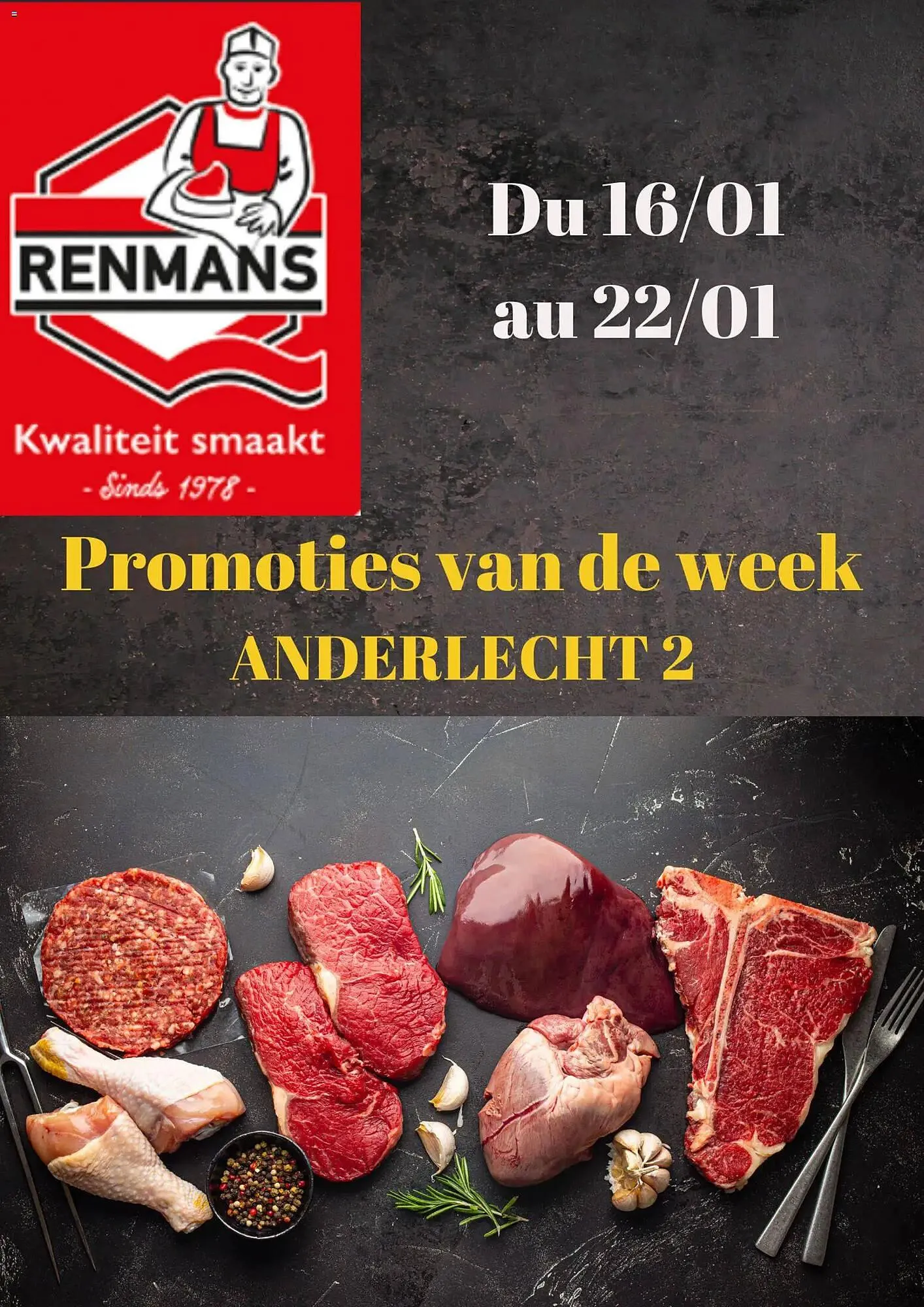 Renmans folder van 16 januari tot 22 januari 2026 - folder pagina 1