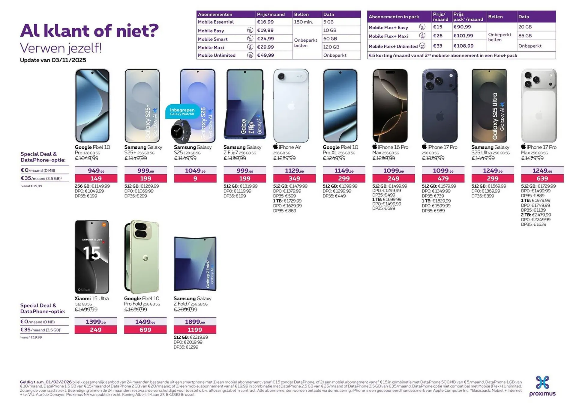 Proximus folder van 3 november tot 2 januari 2026 - folder pagina 3