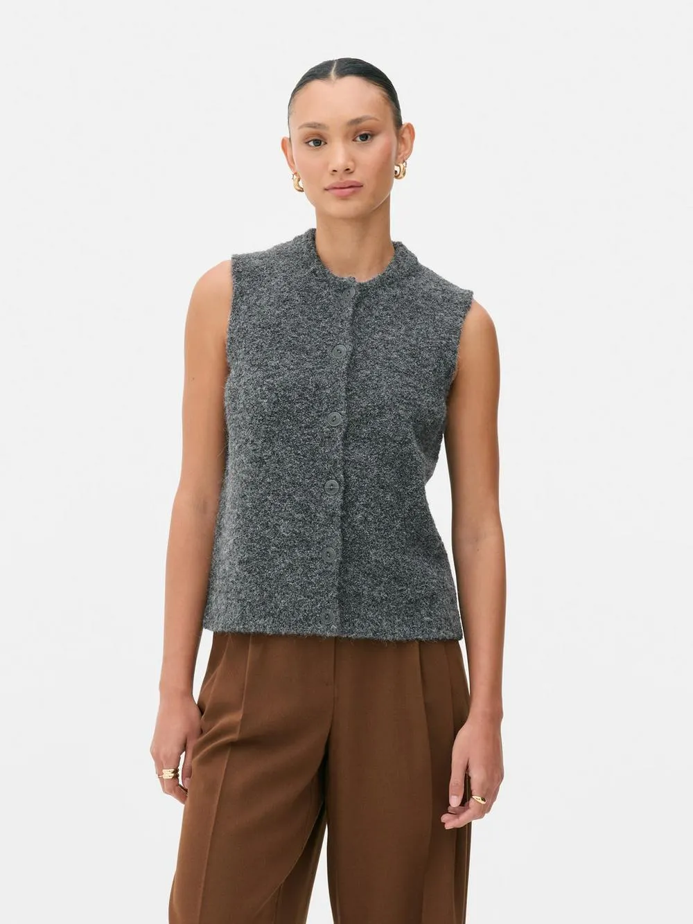 Gilet bouclé confortable