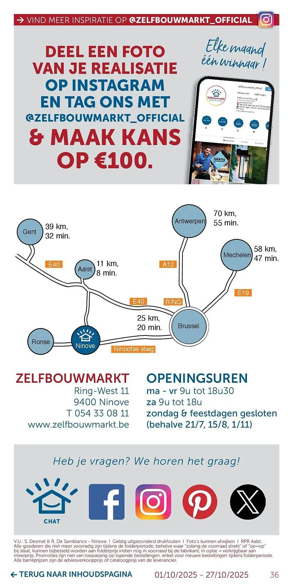 Zelfbouwmarkt folder van 1 oktober tot 27 oktober 2025 - folder pagina 36