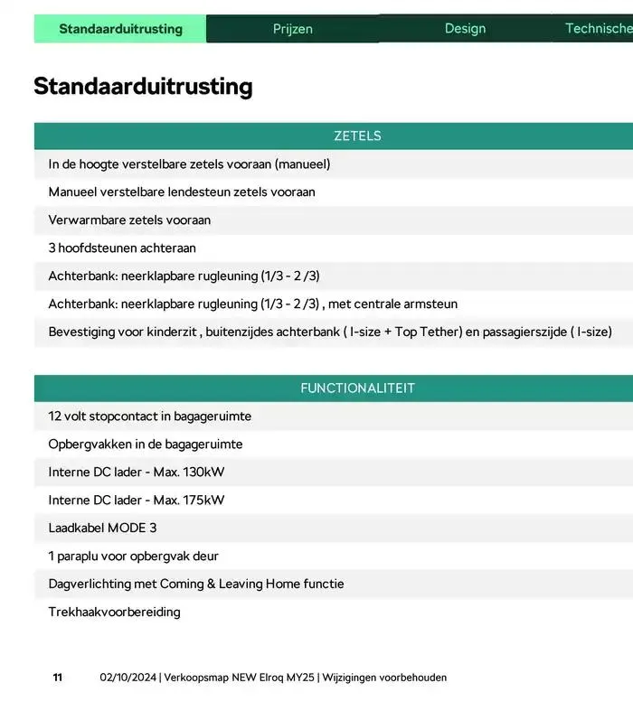 Price List van 31 december tot 31 december 2025 - folder pagina 21
