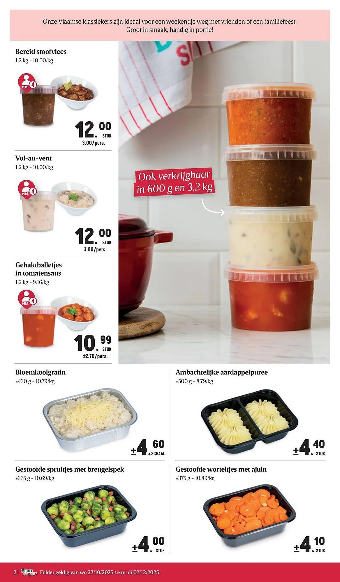 Buurtslagers folder van 22 oktober tot 2 december 2025 - folder pagina 2