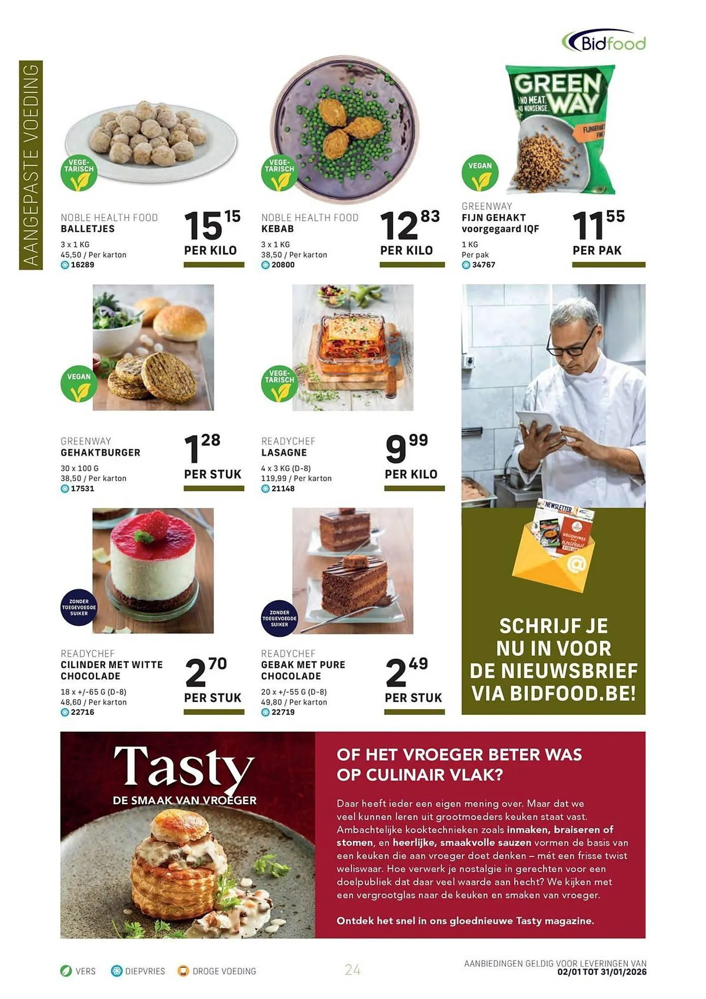 Bidfood magazine van 2 januari tot 31 januari 2026 - folder pagina 24