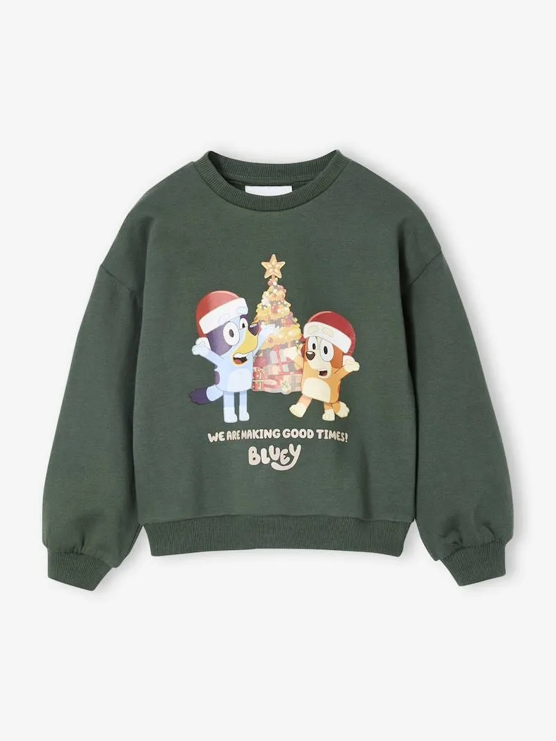Sweat de Noël Bluey mixte - vert sapin