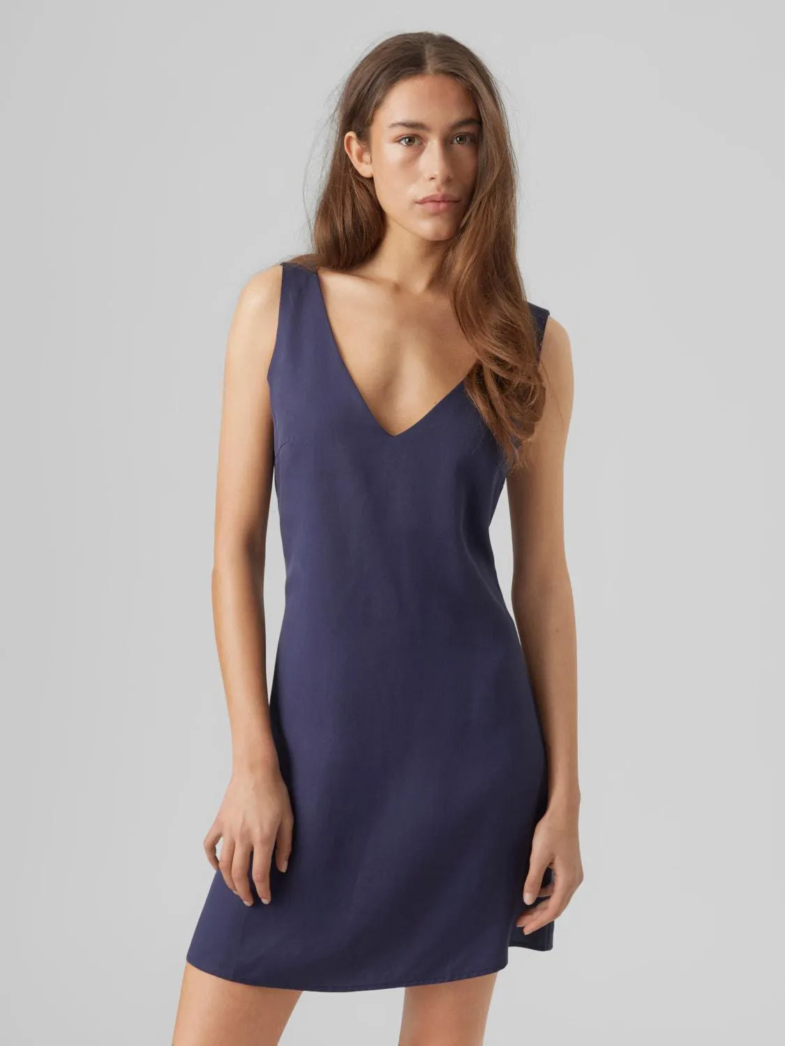 Regular fit V-Hals Korte jurk