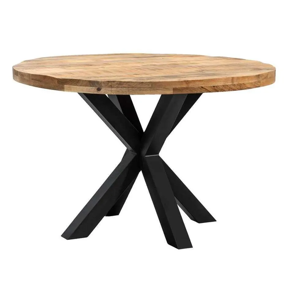 Eetkamertafel Trevor spinpoot - mangohout - 78xØ150 cm