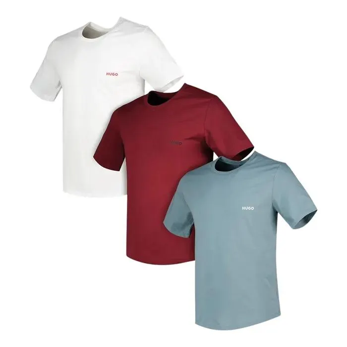 Cotton Jersey Crew Shirt Heren (3-pack)