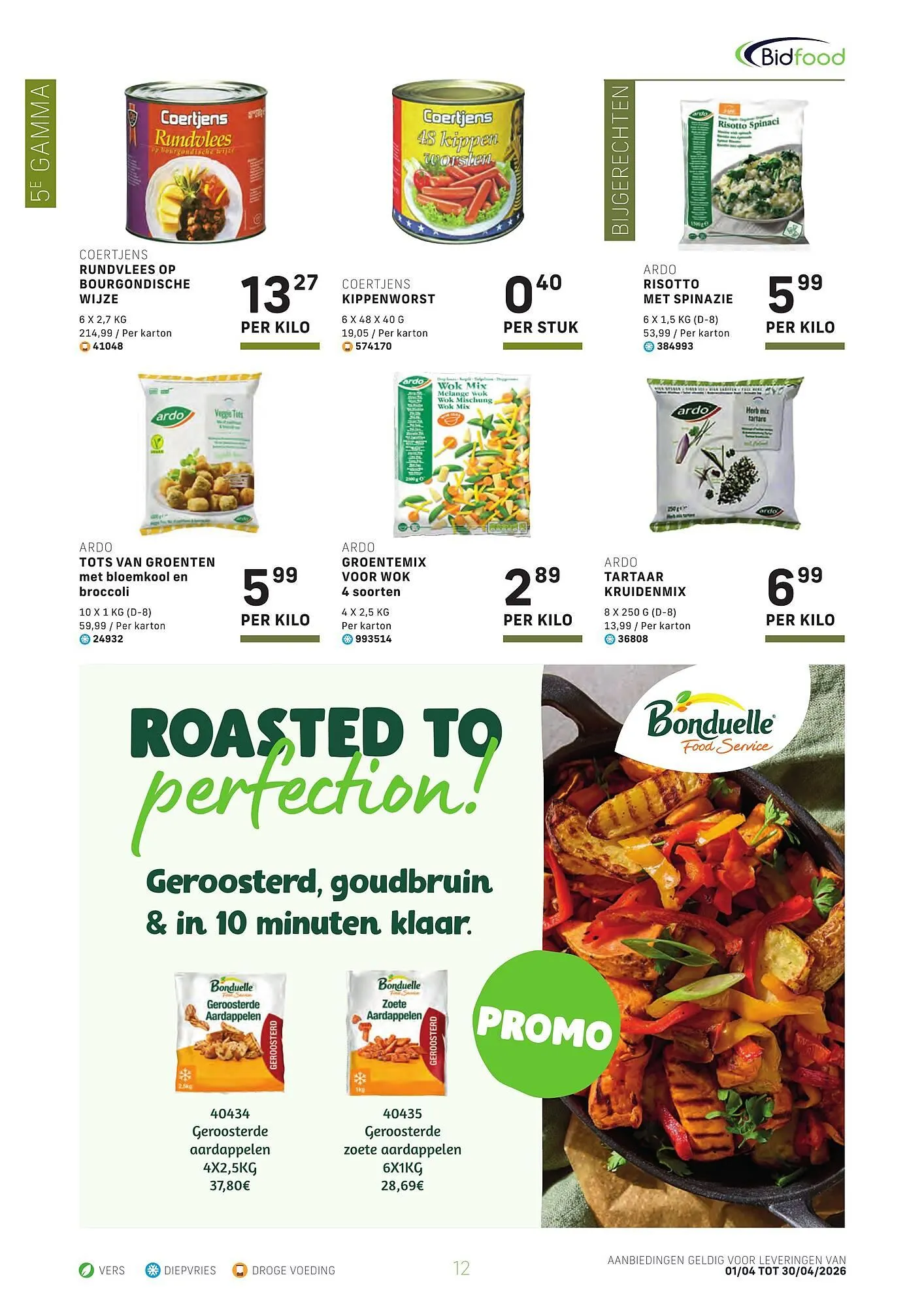 Bidfood folder van 1 april tot 30 april 2026 - folder pagina 12
