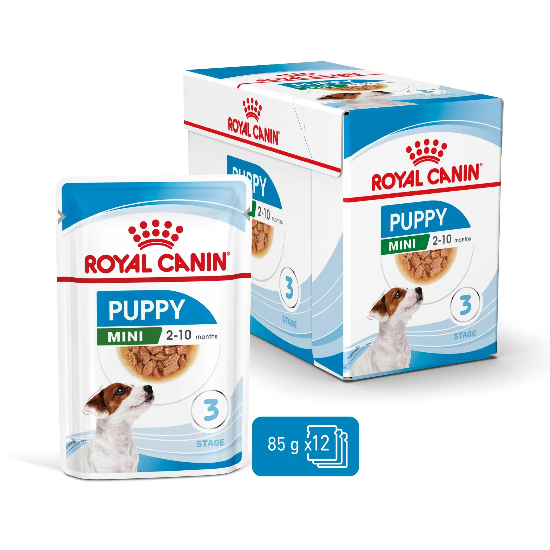 Royal canin® mini puppy voor pups van kleine rassen (volwassen gewicht van 1 tot 10kg)tot 10 maanden 0,085kg