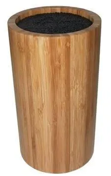 Messenblok uit bamboe rond zonder messen