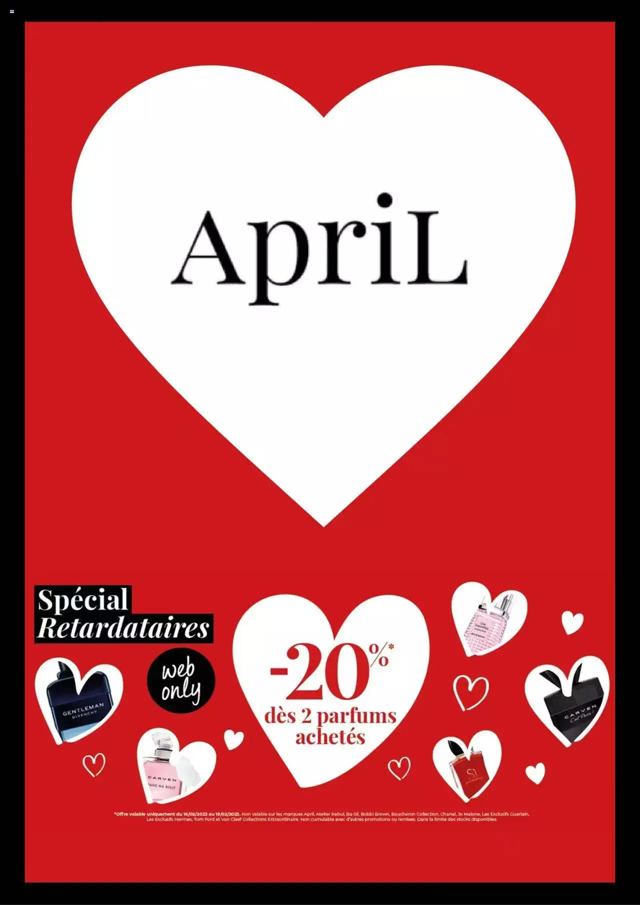 April Beauty folder / publicité van 19 februari tot 31 december 2023 - folder pagina 1