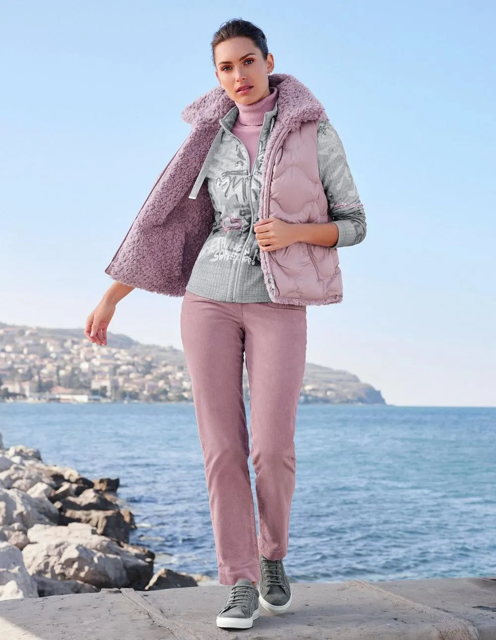 Smalle corduroy broek