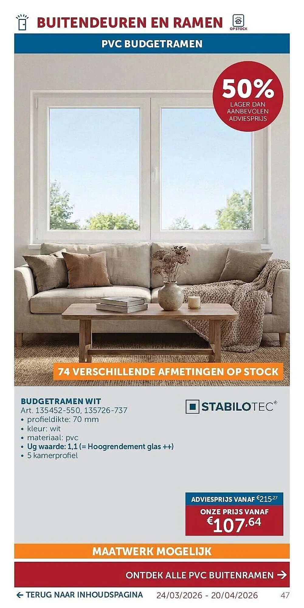 Zelfbouwmarkt folder van 24 maart tot 20 april 2026 - folder pagina 47