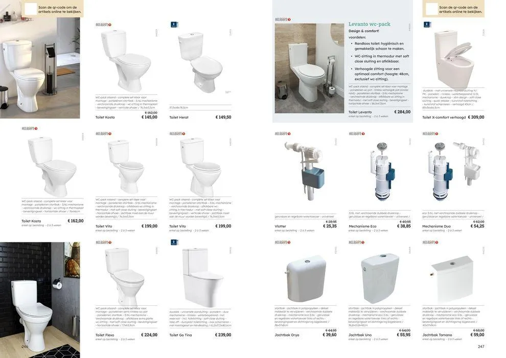 Badkamercatalogus van 10 juli tot 31 december 2024 - folder pagina 124