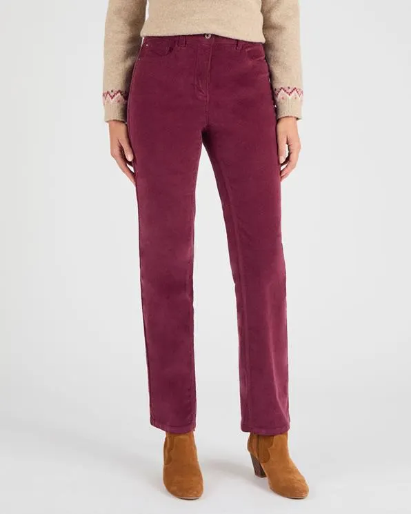 Fluwelen milleraies broek Perfect Fit by Damart