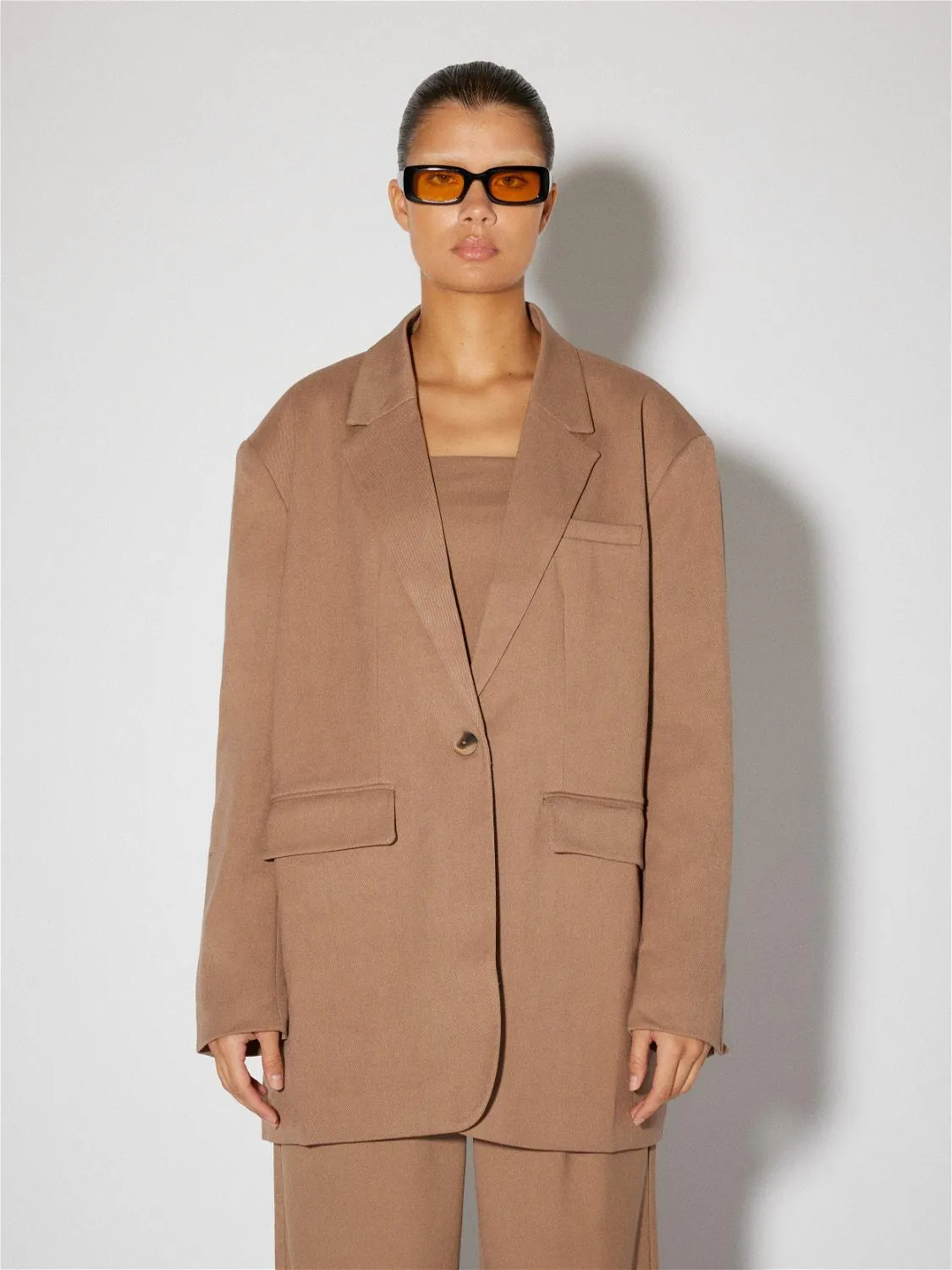 Oversized fit Gespreide kraag Blazer