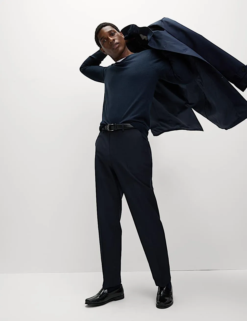 Regular Fit Crease Resist Smart Trousers