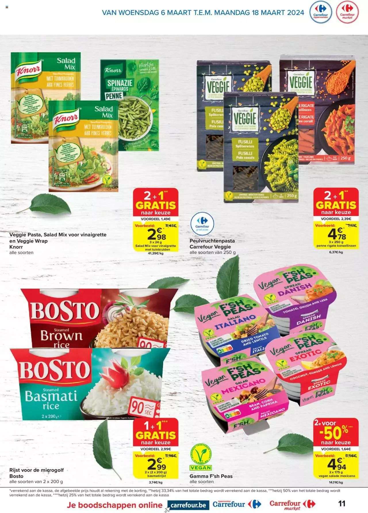 Carrefour Veggie Special van 18 maart tot 11 maart 2024 - folder pagina 11
