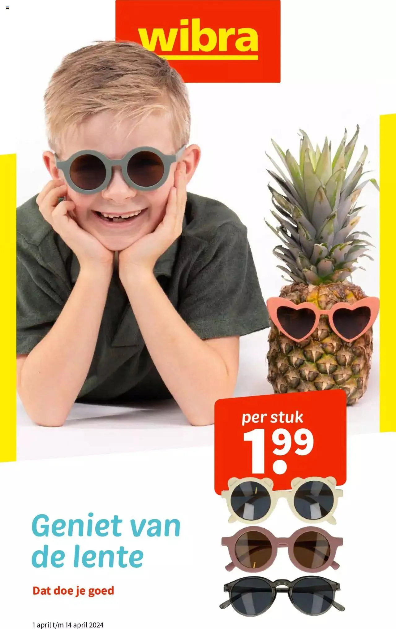 Wibra folder van 14 april tot 31 december 2024 - folder pagina 1