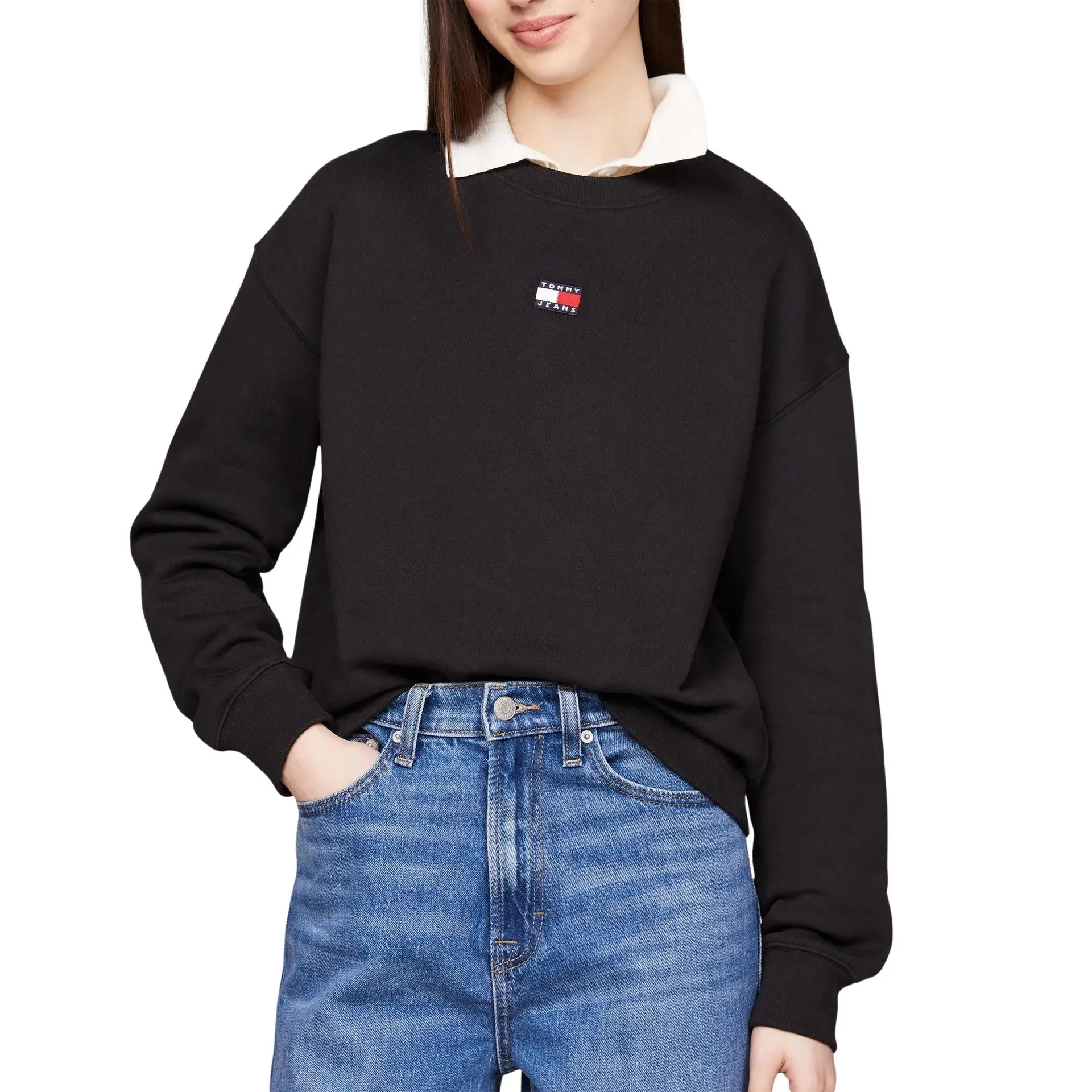 Badge Boxy Sweater Dames