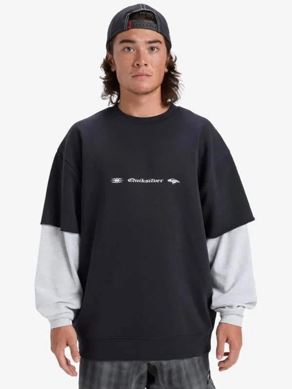 Openbar - Pull à col rond avec superposition pour Homme