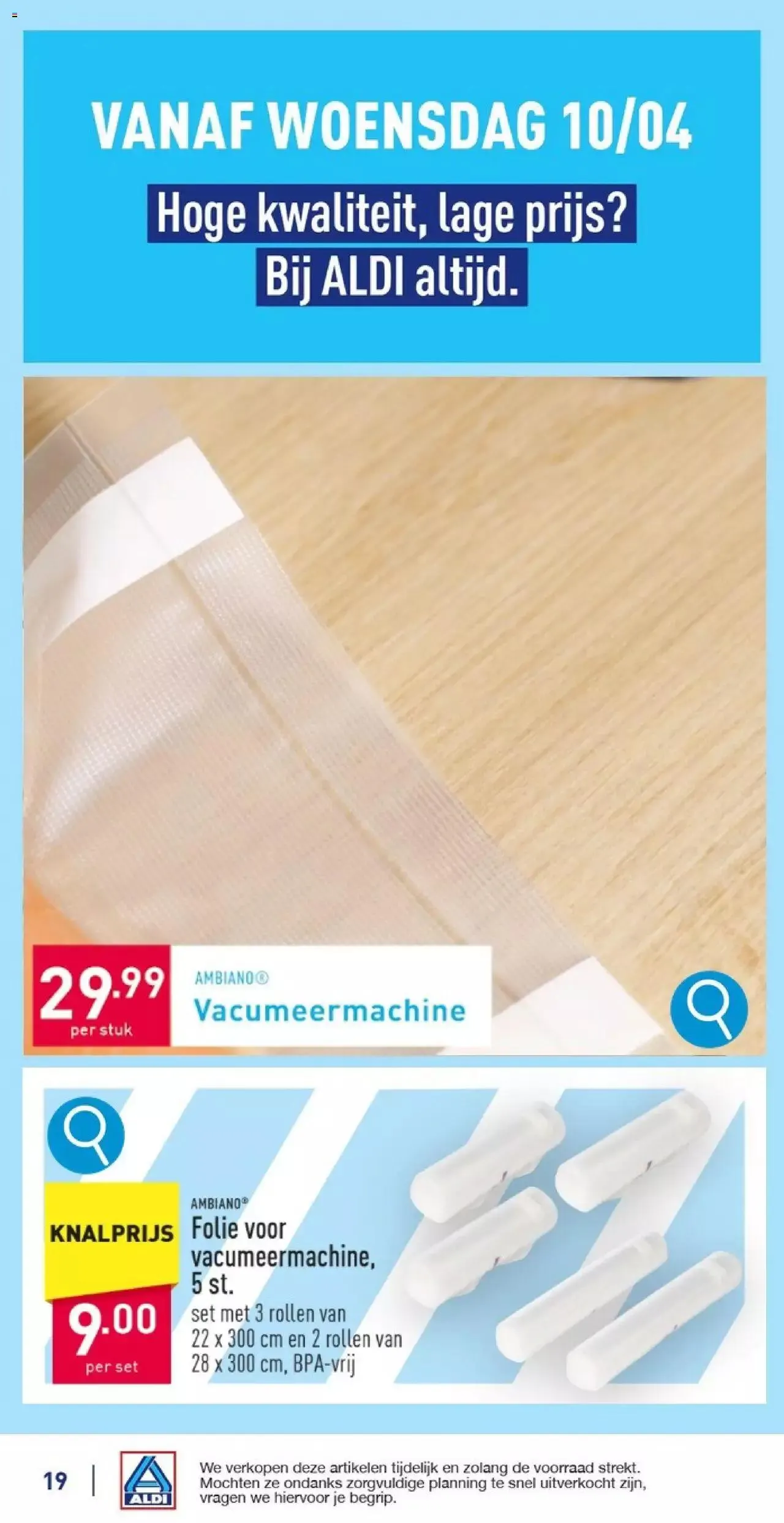 Aldi folder week 15 van 13 april tot 31 december 2024 - folder pagina 19