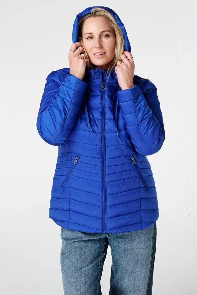 Licht gewatteerde jas