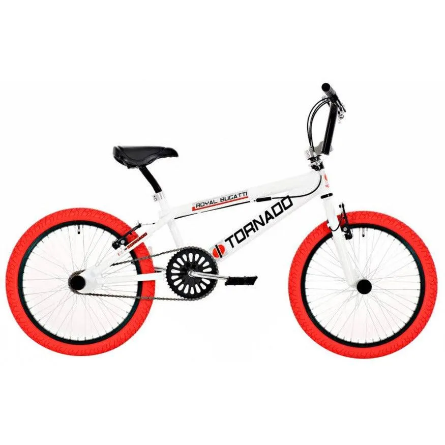 Tornado 20 Inch 31 cm Unisex V-Brakes Wit Rood