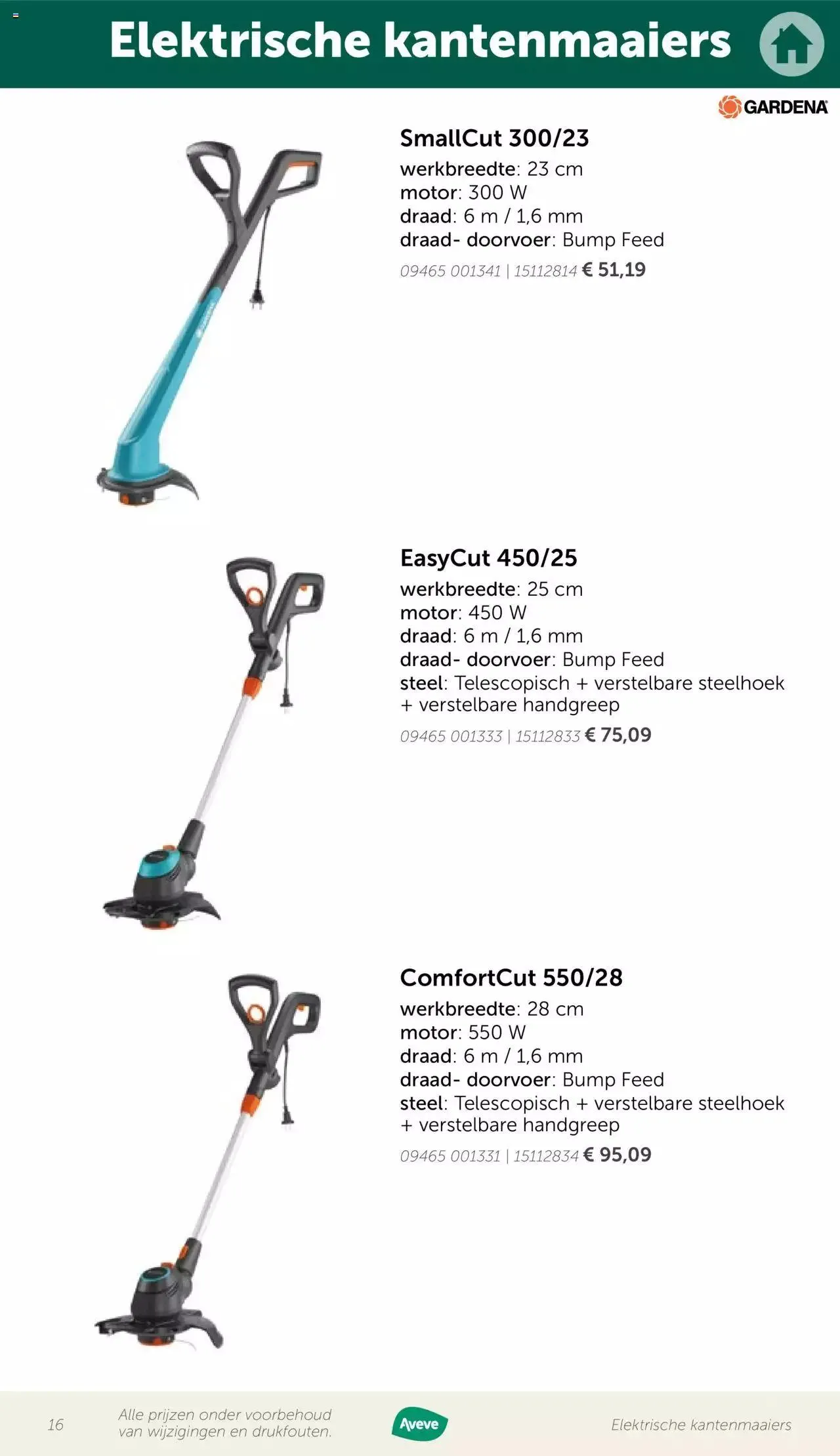 Aveve folder - Gids tuinmachines van 12 mei tot 31 december 2023 - folder pagina 16