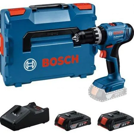 BOSCH ACCU SCHROEFKLOPBOORMACHINE GSB18V-25 2X2AH