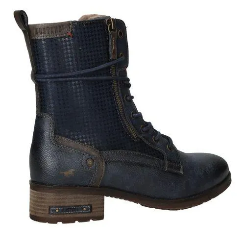 Mustang Veterboots Blauw Dames