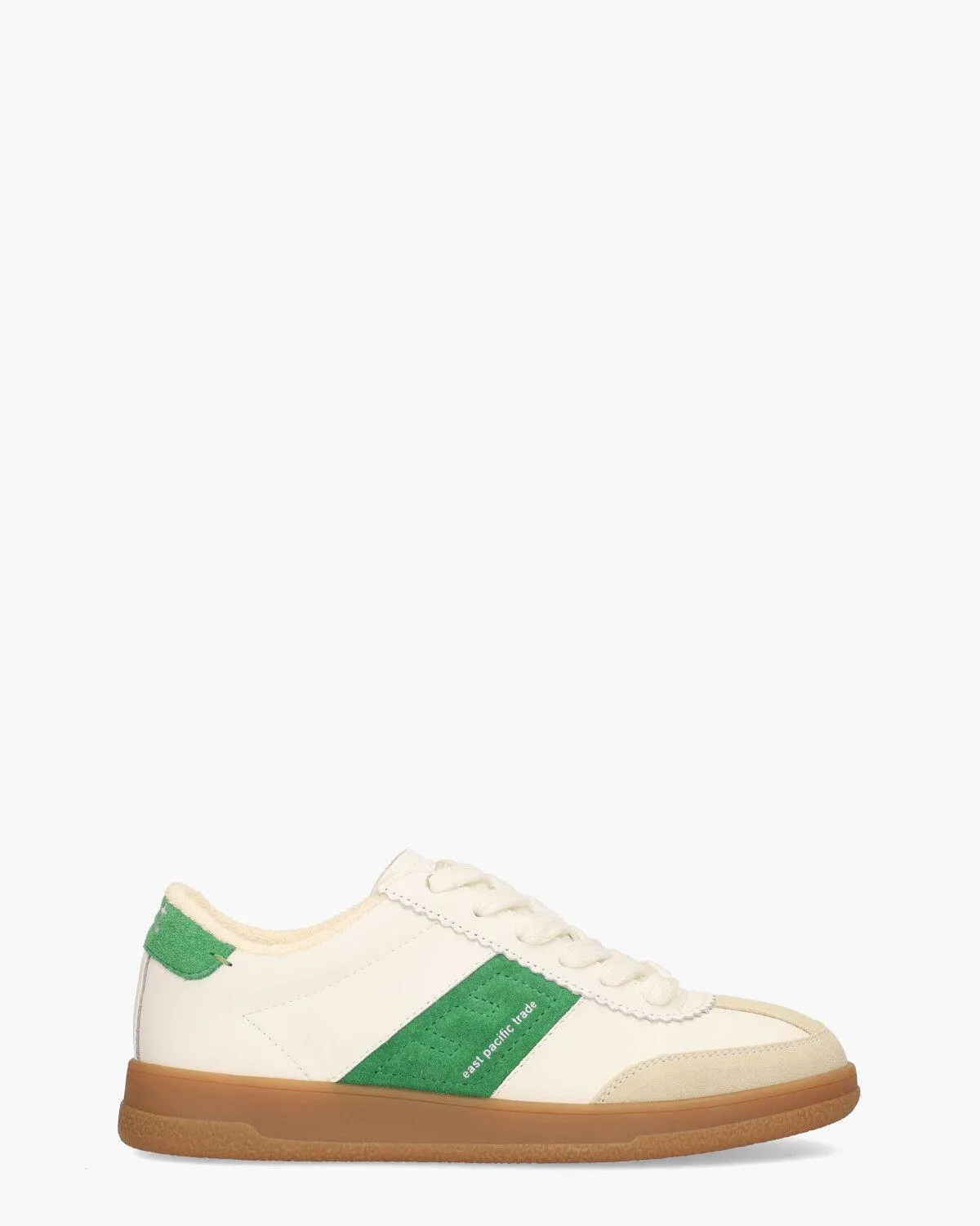 Santon Off-White/Groen Damessneakers
