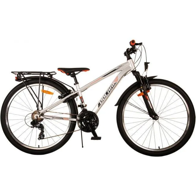 Volare Cross Kinderfiets - Jongens - 26 inch - Zilver - 18 versnellingen - Twee handremmen
