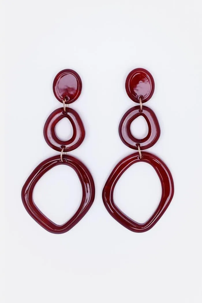 Oorbellen 3 ovale figuren