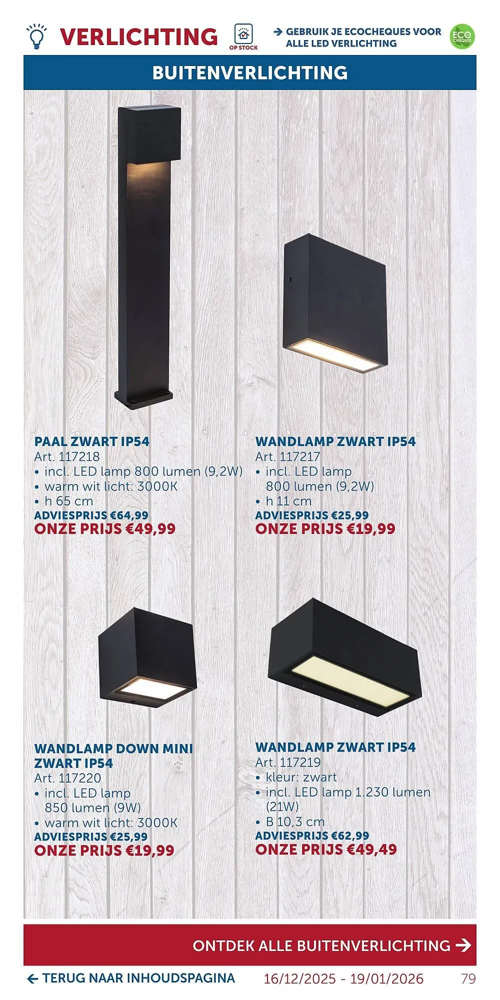 Zelfbouwmarkt folder van 15 december tot 19 januari 2026 - folder pagina 79