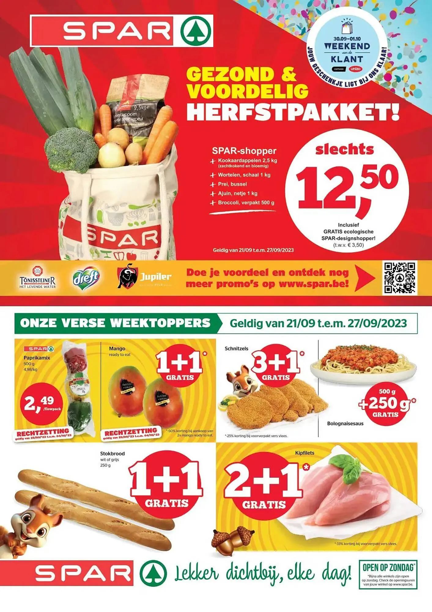 Spar Folder van 21 september tot 21 september 2023 - folder pagina 1