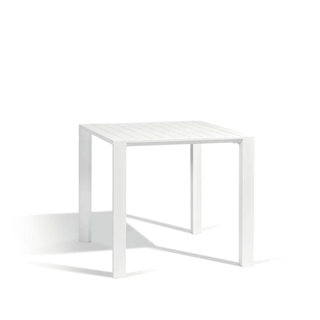 Metris tafel white mat 80x80