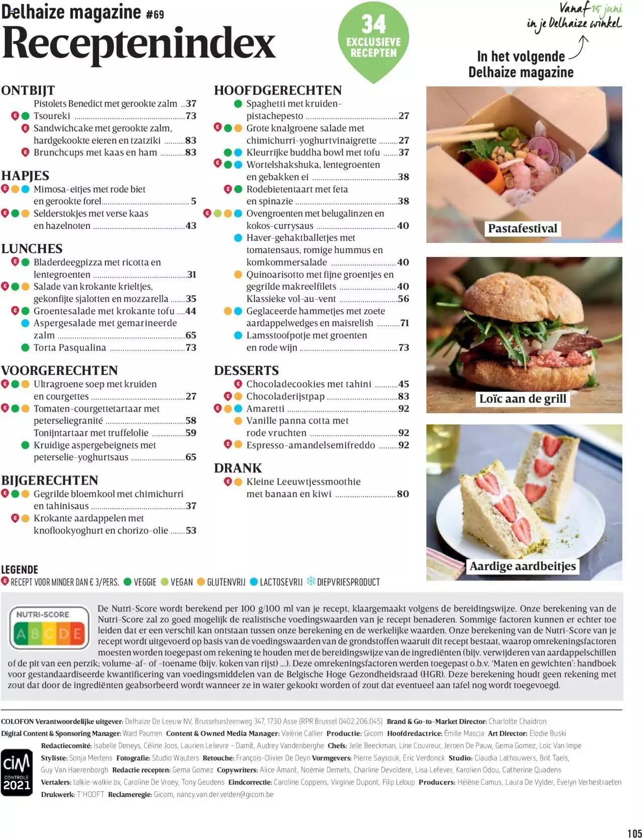 Delhaize Magazine N°69 NL van 31 mei tot 31 december 2023 - folder pagina 105