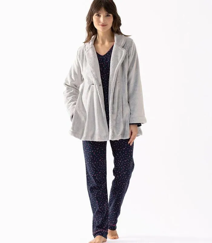 ESSENTIEL H77A pluchen flanellen jas