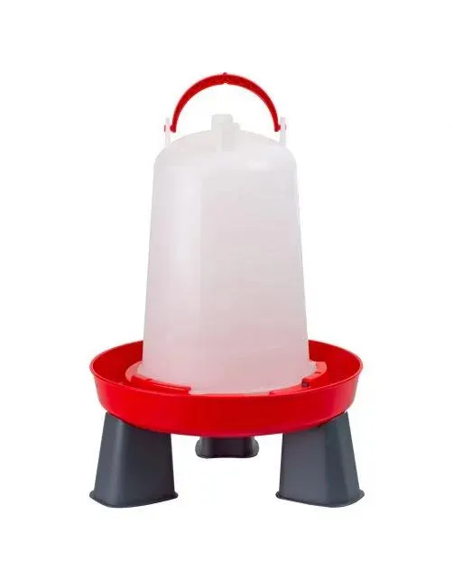 Olba Drinkbak Met Pootjes Rood - Drinkbak