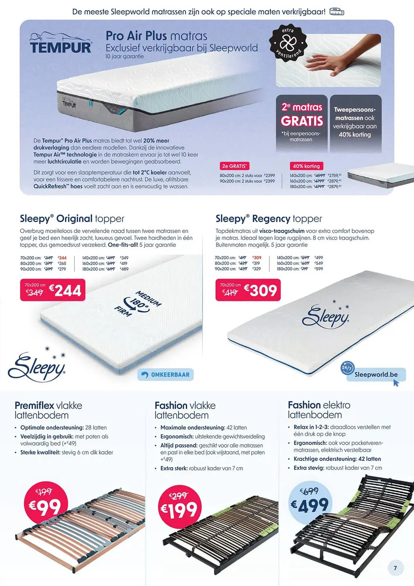 Sleepworld folder van 3 januari tot 31 januari 2026 - folder pagina 7