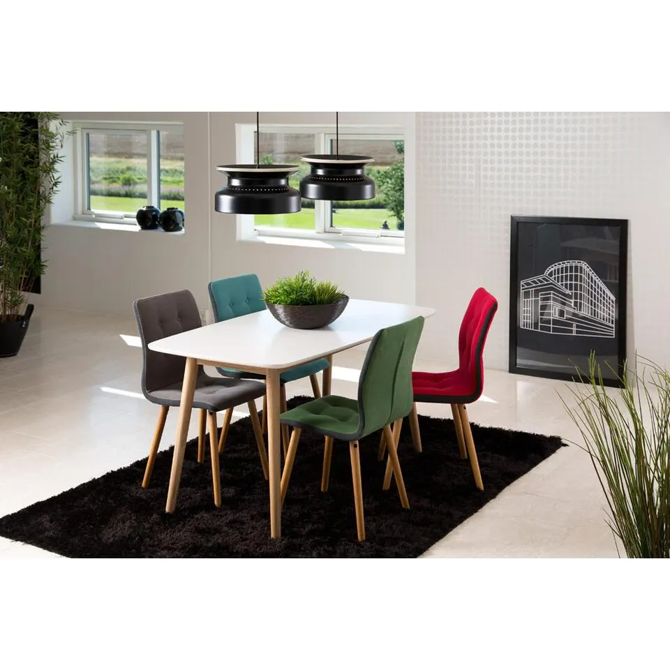 Eetkamertafel Ulfborg - wit - 80x150x75,5 cm