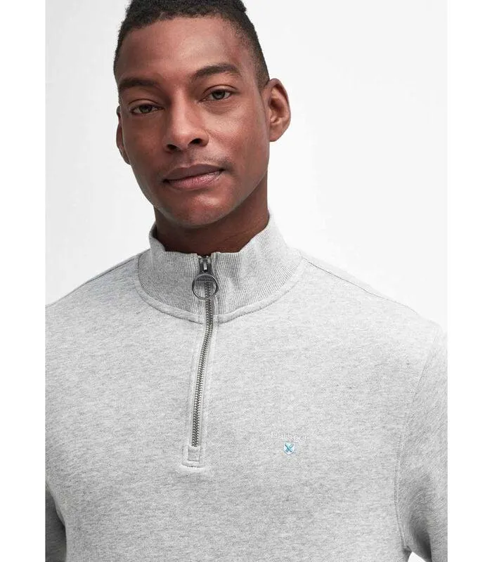Beckhill half zip sweatshirt - grey marl